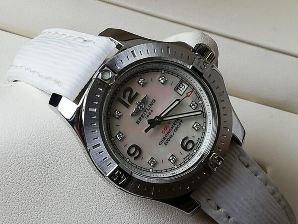 1 Breitling Colt Lady Quartz Diamonds Mop Dial 33mm 1 Breitling Colt Lady Quartz Diamonds Mop Dial 33mm