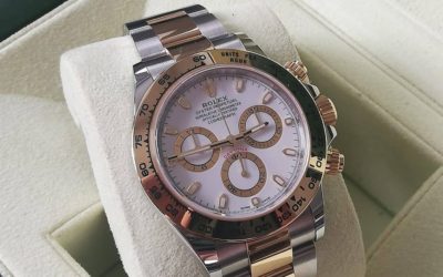 luxusní kovový tah typu Oyster na modelu Rolex Daytona