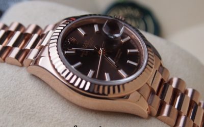 hodinky s datumovou funkcí Rolex Datejust v provedení z růžového zlata
