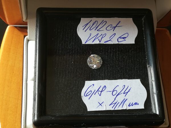 10 Přírodní diamant, volný 1,012ct,VVS2,G