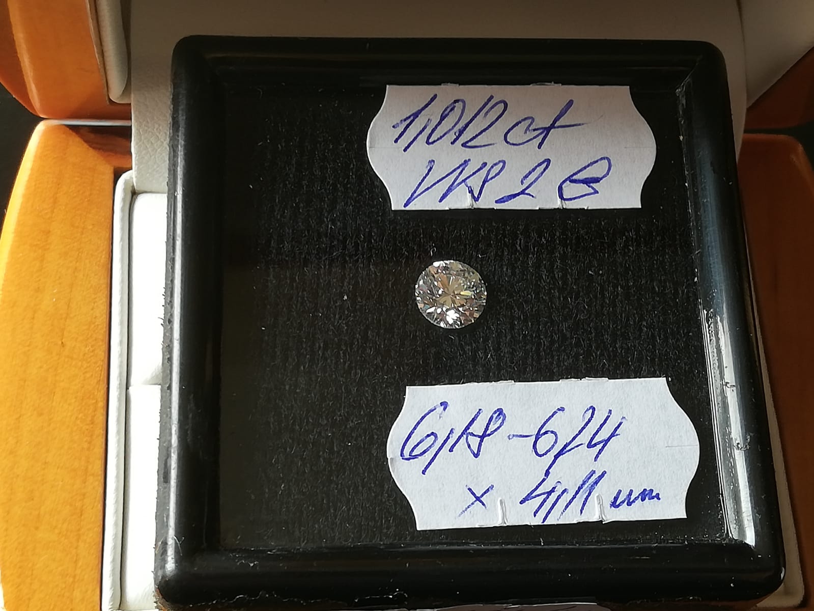 10 Přírodní diamant, volný 1,012ct,VVS2,G