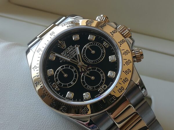 Rolex Daytona Cosmograph Steel & Gold, Diamonds Dial 40mm