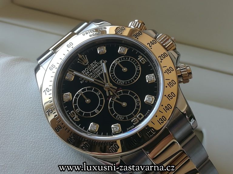 Rolex Daytona Cosmograph Steel & Gold, Diamonds Dial 40mm