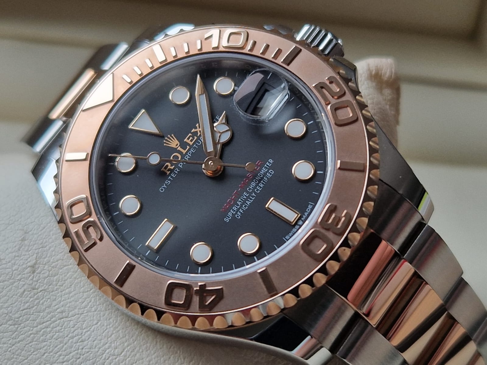 Rolex Yacht-Master 37mm Two Tone Black Dial Rolex Yacht-Master 37mm Two Tone Black Dial