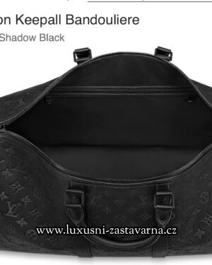 Louis Vuitton Keepal Bandouliere 50 M. Shadow Black