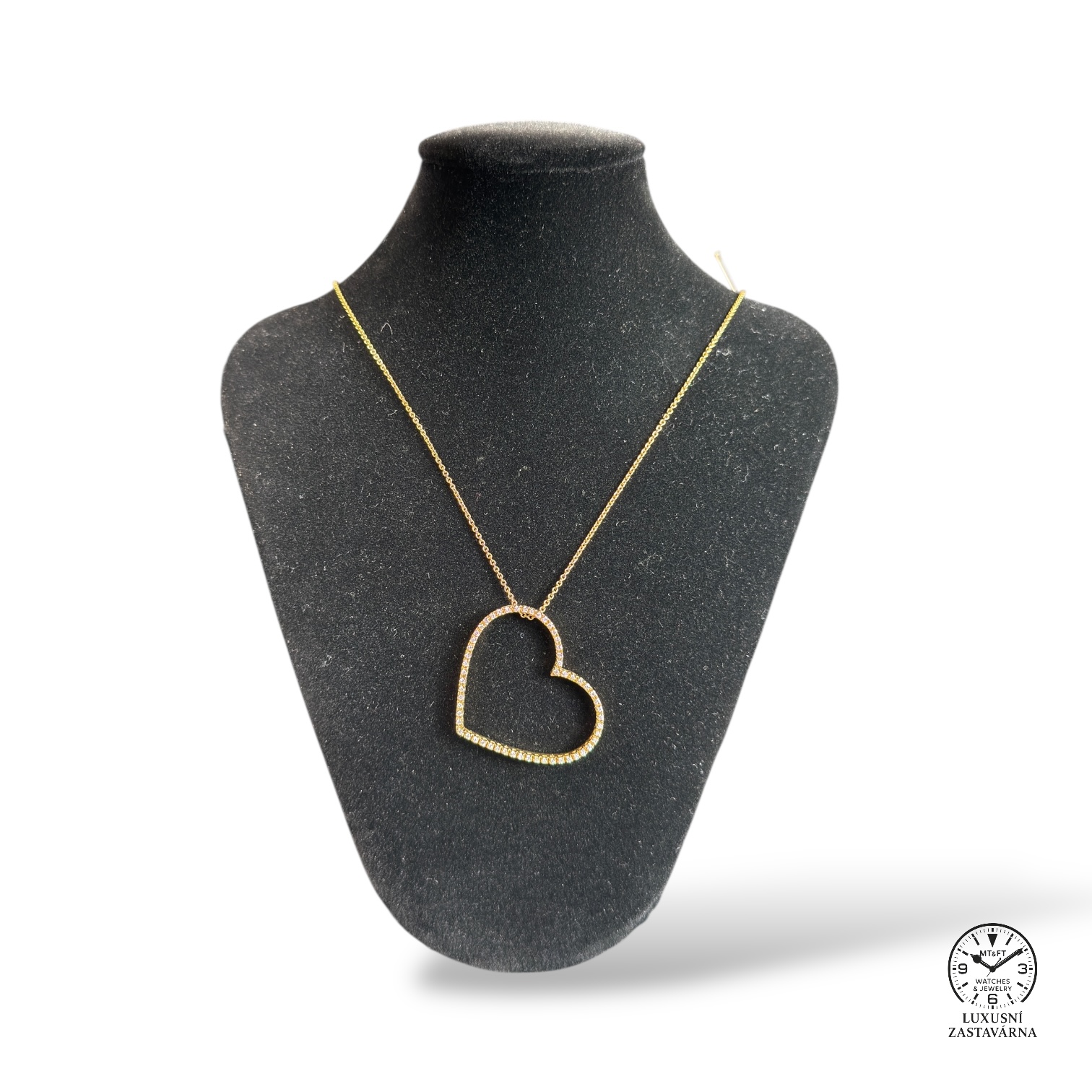 Nahrdelník Srdce s Diamanty (2)